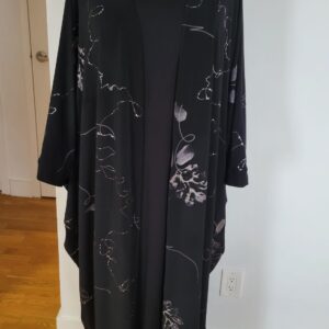 ZEENAH BATWING OPEN ABAYA WITH INNER DRESS - Image 2