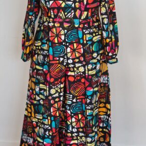 ANKARA FLARED JUMPSUIT - Image 2