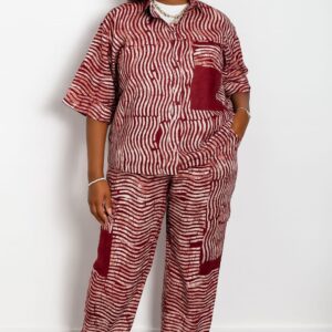 ADIRE SHIRT AND CARGO PANT SET