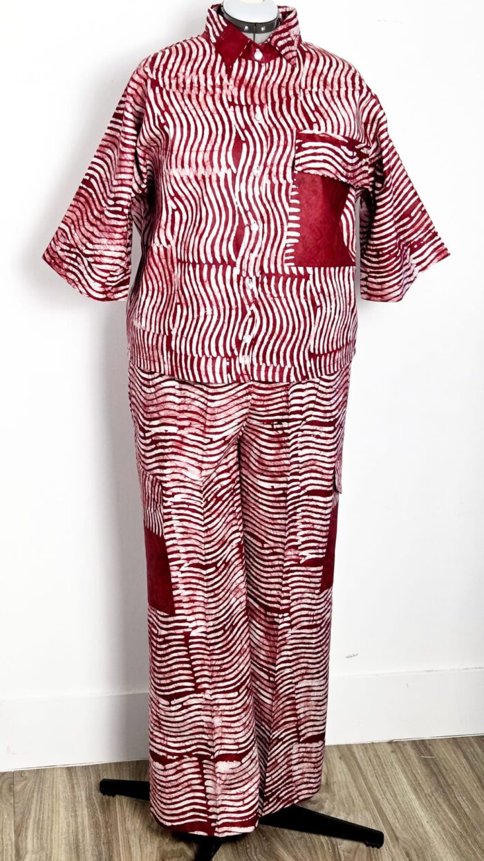 ADIRE SHIRT AND CARGO PANT SET - Image 3