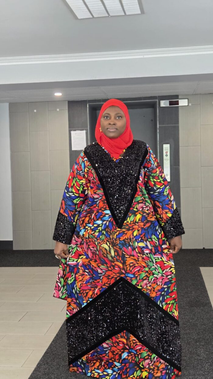AFRICAN ANKARA AND SEQUINS KAFTAN DRESS