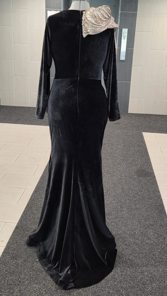 VELVET VELOUR DRESS - Image 5